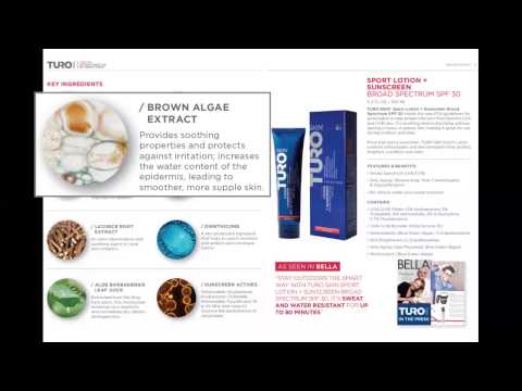 Watch how TuroSkin™ Sport SPF 30 delivers lightweight, non-greasy sun protection for active, outdoor lifestyles – dermatologist-developed, unisex formula